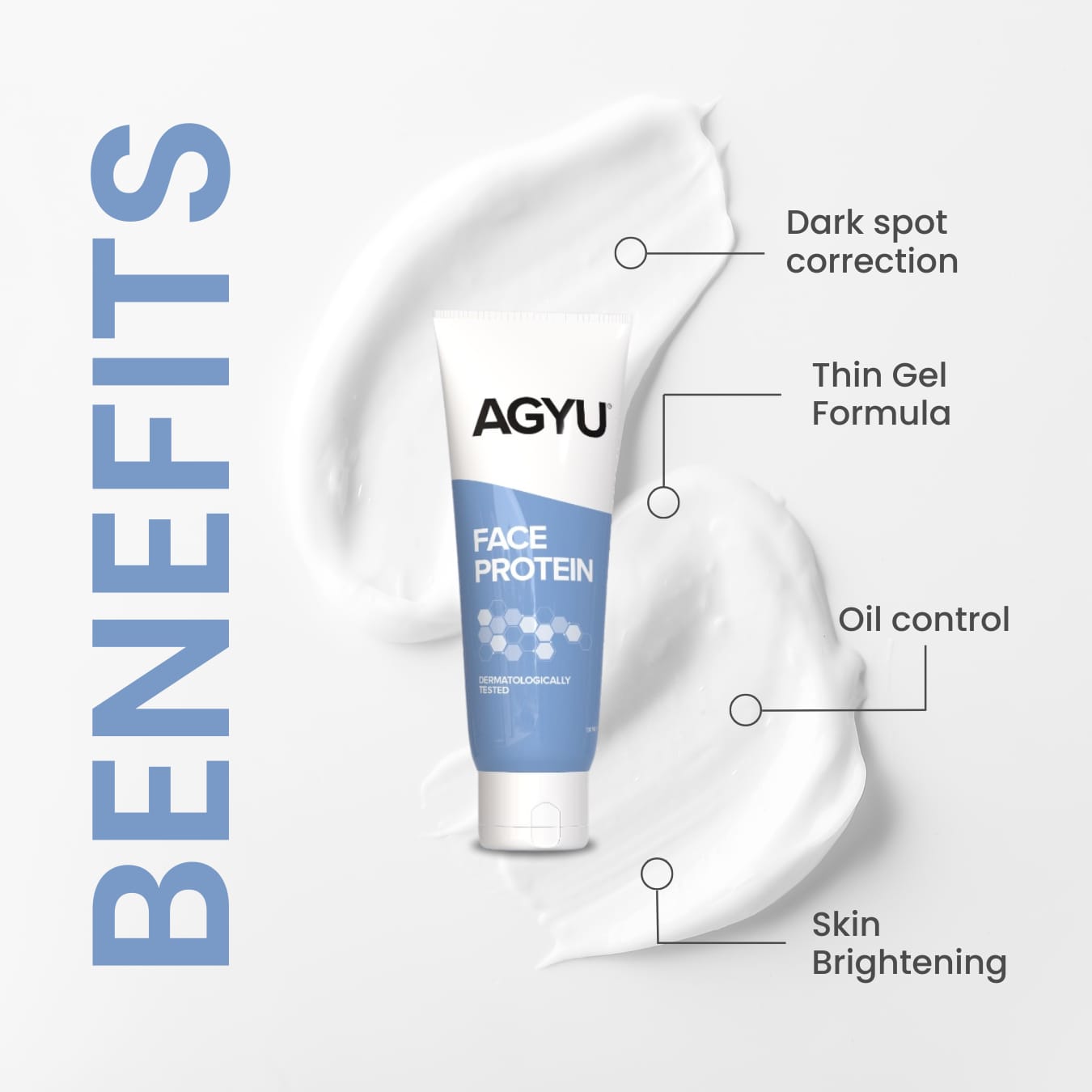 AGYU Face Protein Night Cream for Normal to Oily Skin | Repairs Pigmentation, Uneven Skin Tone & Dark Spots | Improves Skin Firmness | Beginner Friendly | 100Gm (Pack of 2)