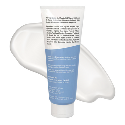 AGYU Face Protein Night Cream for Normal to Oily Skin | Repairs Pigmentation, Uneven Skin Tone & Dark Spots | Improves Skin Firmness | Beginner Friendly | 100Gm (Pack of 3)
