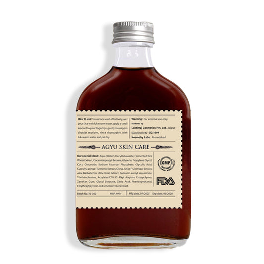 AGYU beetroot face wash