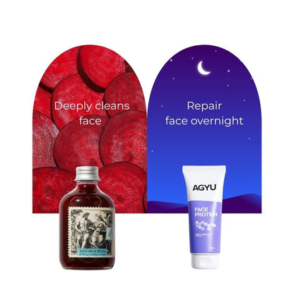 Daily Skincare Combo | Cleanser & Face Protein Moisturizer