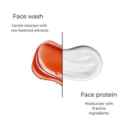 Daily Skincare Combo | Cleanser & Face Protein Moisturizer